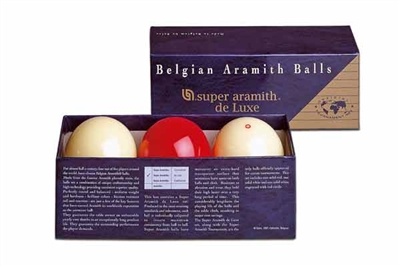 Super Aramith Deluxe Carom Ball Set, 61.5mm