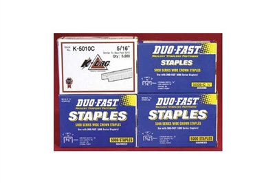 1/2" Duo-Fast Staples, Box of 5000